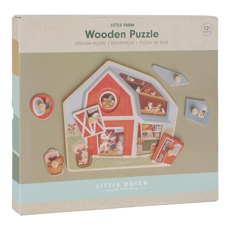 Wooden Barn Puzzle | Little farm