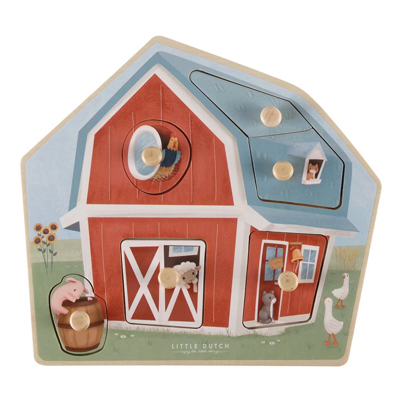 Wooden Barn Puzzle | Little farm