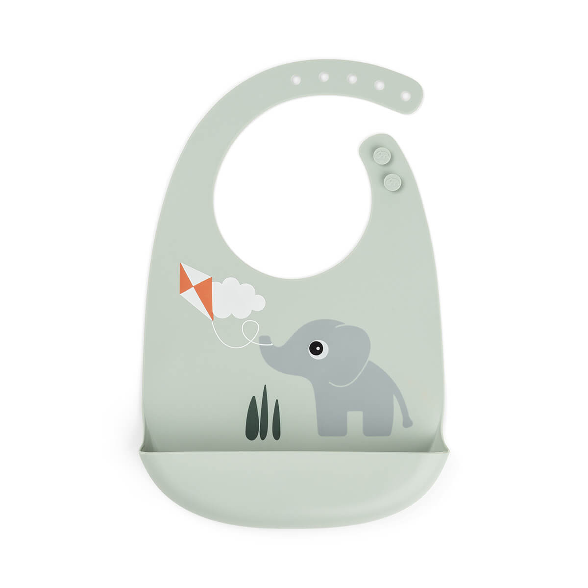 Babete silicone Playground Verde Done by Deer | done-by-deer-babete-silicone-playground-verde-lollakids