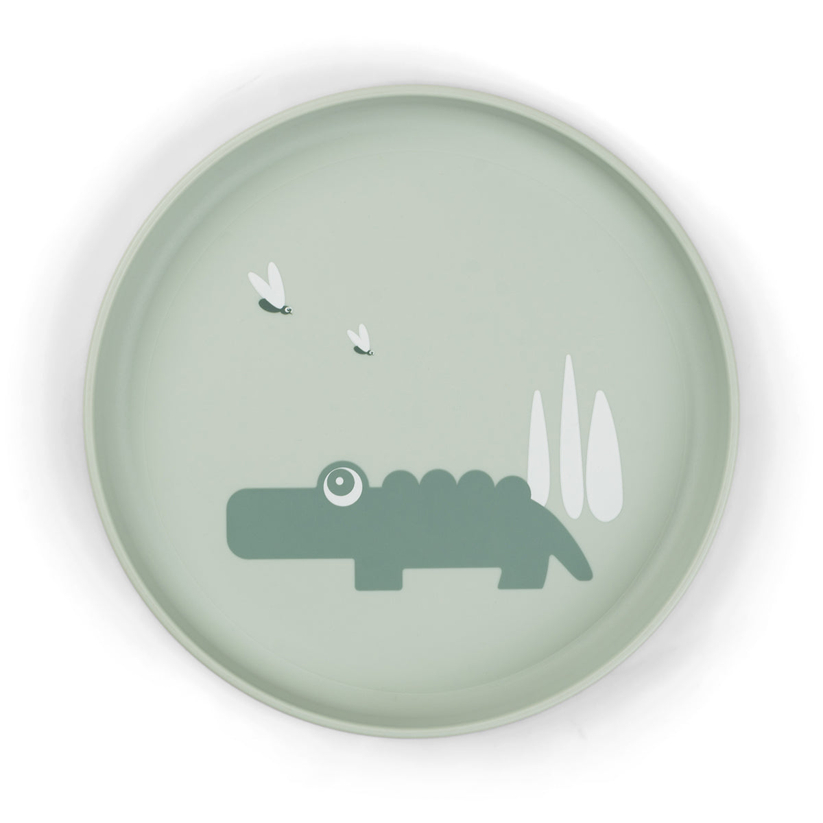 Green Crocodile Plate