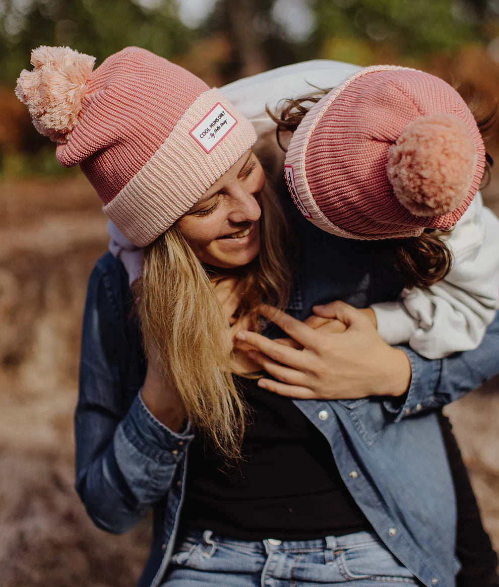 Gorro Color Block Blush