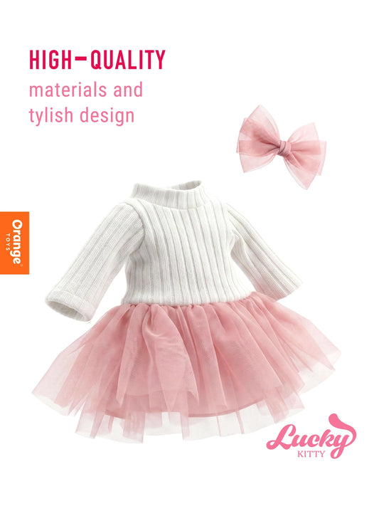 Conjunto de roupa Romance da Primavera da Orange Toys para peluches Lucky Kitty | orange-toys-roupa-peluche-lucky-kitty-romance-da-primavera-lollakids