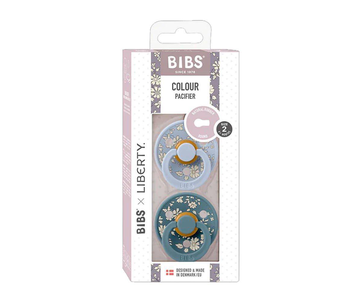 2 Chupetas Liberty Dusty Blue Mix