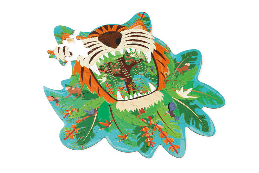 Puzzle de Contorno | O Tigre