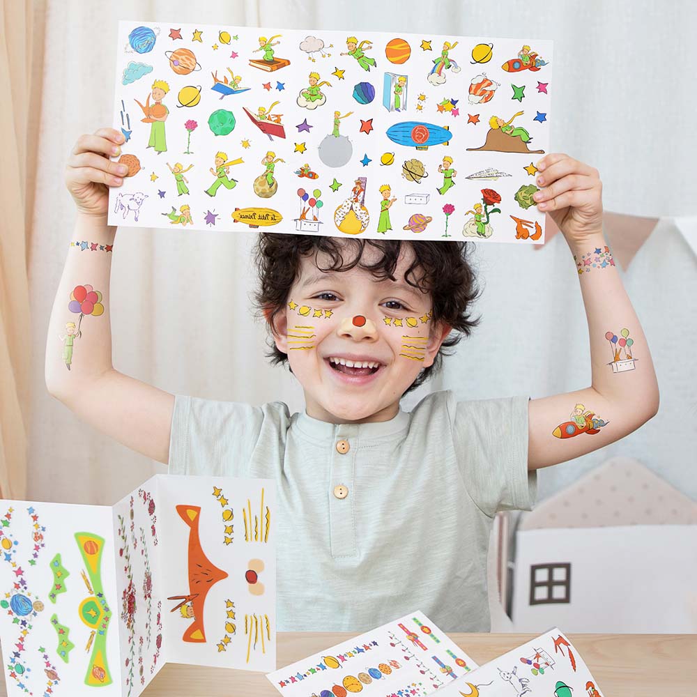 Stickers e Tatuagens Faciais O Principezinho Avenir, vista geral | avenir-stickers-tatuagens-faciais-principezinho-lollakids