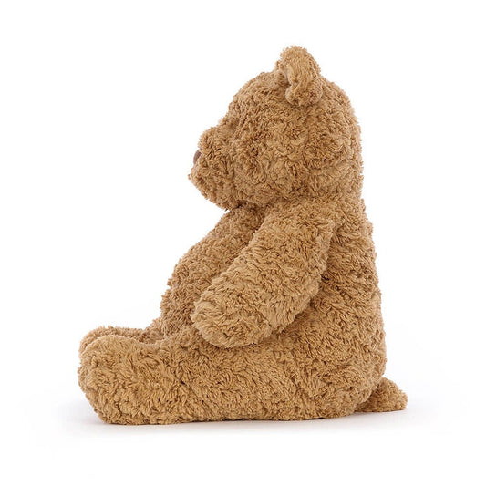 Urso Bartholomew Médio, vista lateral do peluche | jellycat-urso-bartholomew-medio-lollakids