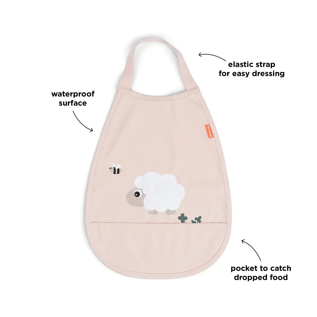 Babete com Elástico Tiny Farm Powder da Done by Deer