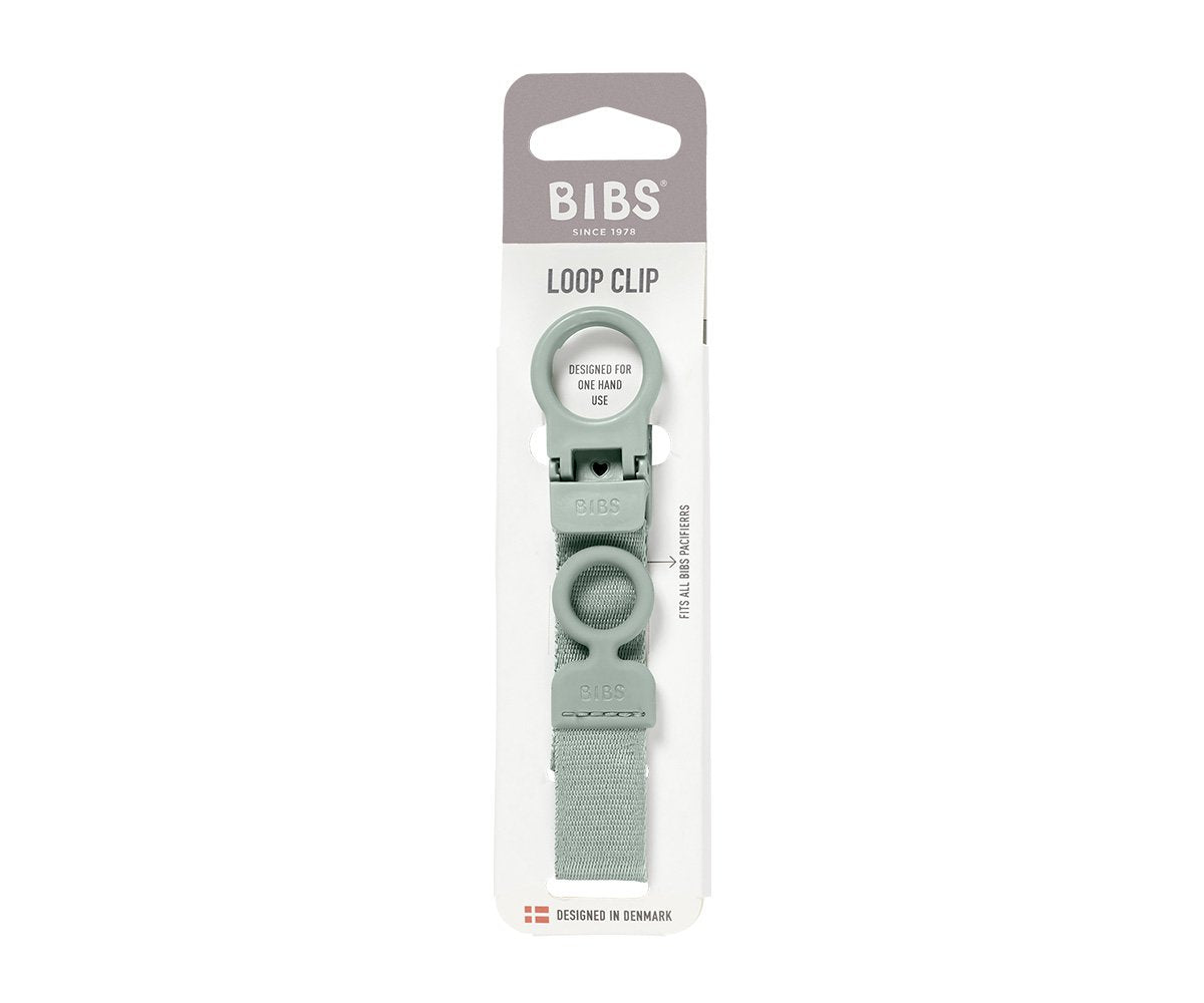 Porta-chupetas BIBS Loop Clip Sage