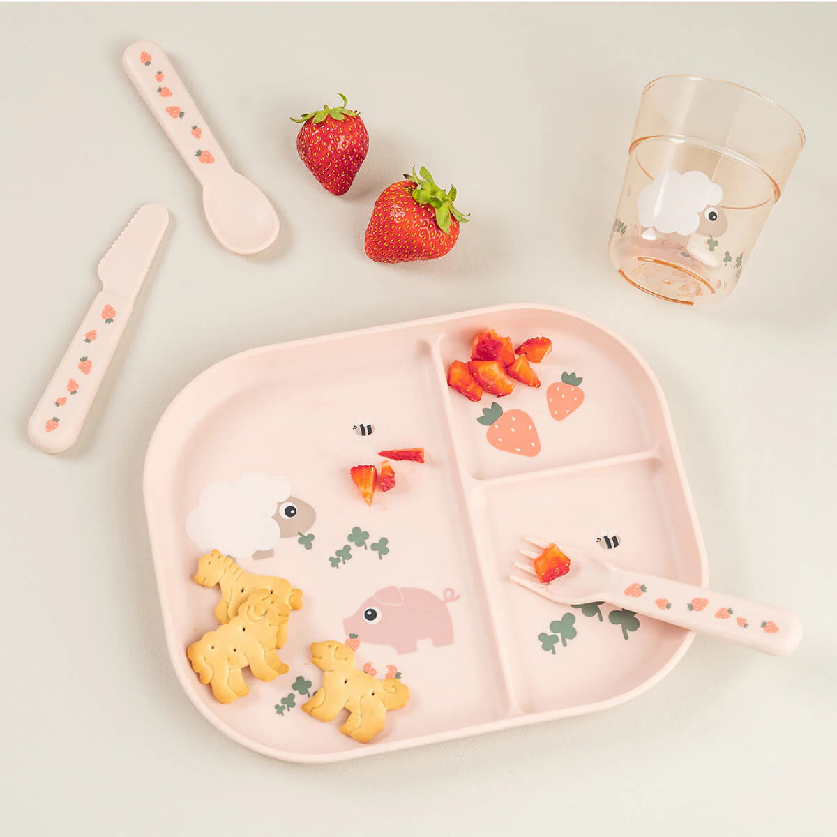 Copo Transparente Tiny Farm | Powder
