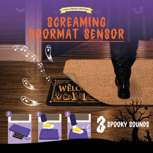 Tapete com Efeitos Sonoros Halloween Preto – Screaming Doormat | Legami