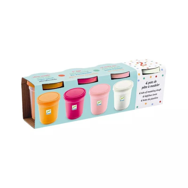 4 Frascos de Plasticina Sweet da Djeco