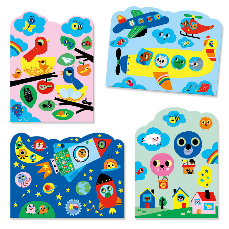 Escondido no Céu Pintura c/ Lápis de Água da Djeco