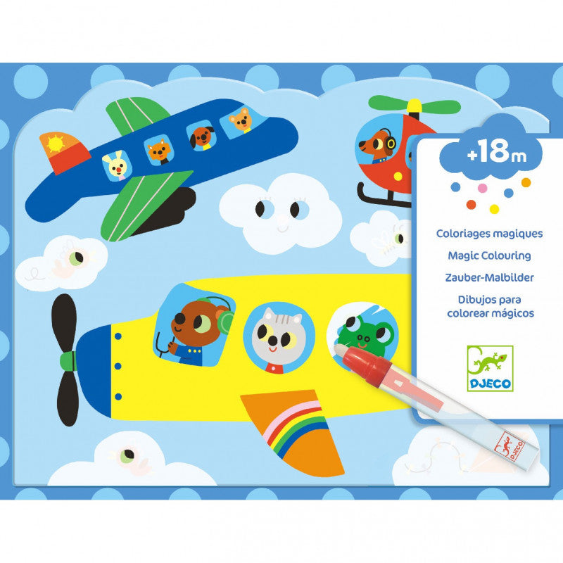 Escondido no Céu Pintura c/ Lápis de Água da Djeco