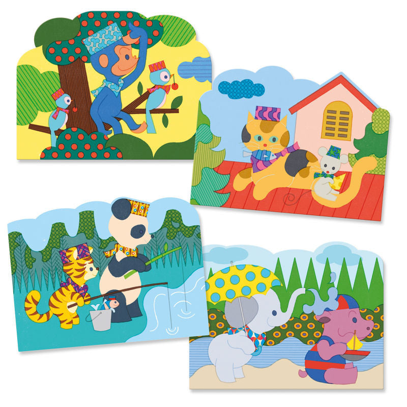 Escondido no Exterior Pintura c/ Lápis de Água da Djeco