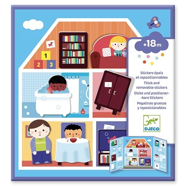 Autocolantes Reutilizáveis Casa da Djeco