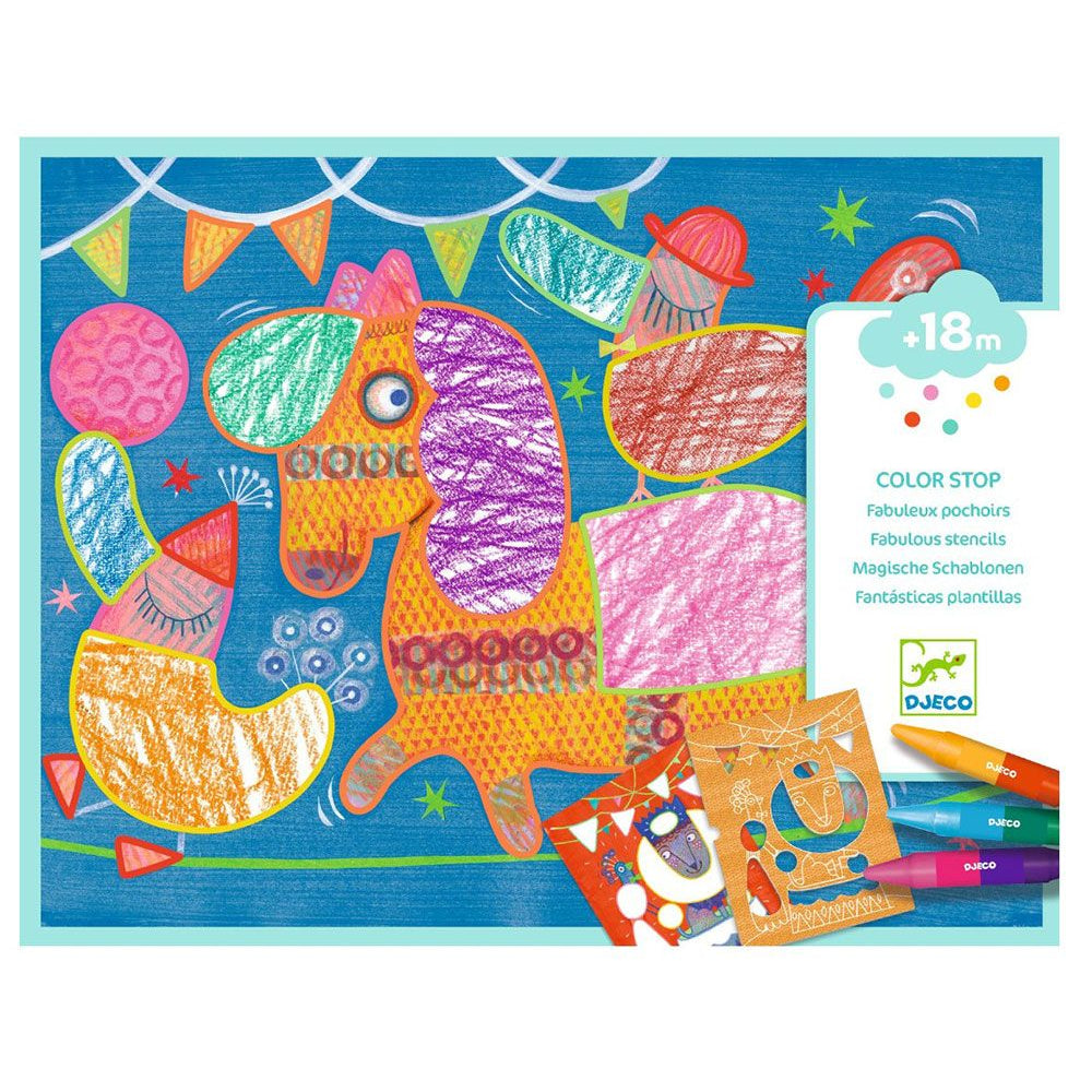 Conjunto de colorir Tightrope 18 Meses Djeco