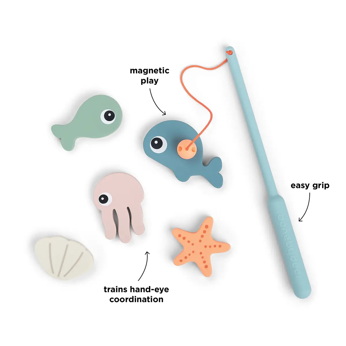 Brinquedo de Pesca para o Banho Sea Friends Done by Deer