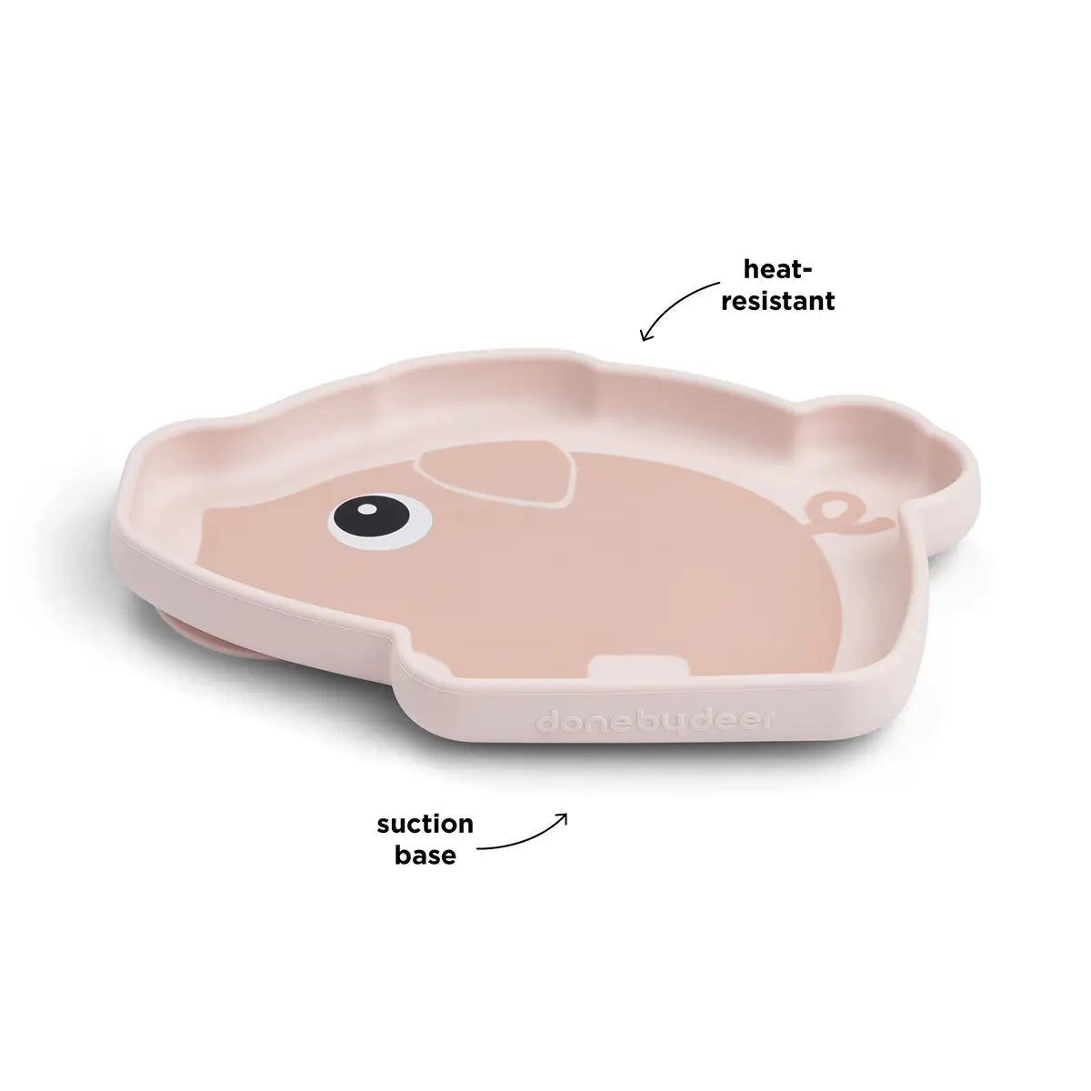 Prato Silicone com Ventosa Powder Pigee Tiny farm da Done By Deer