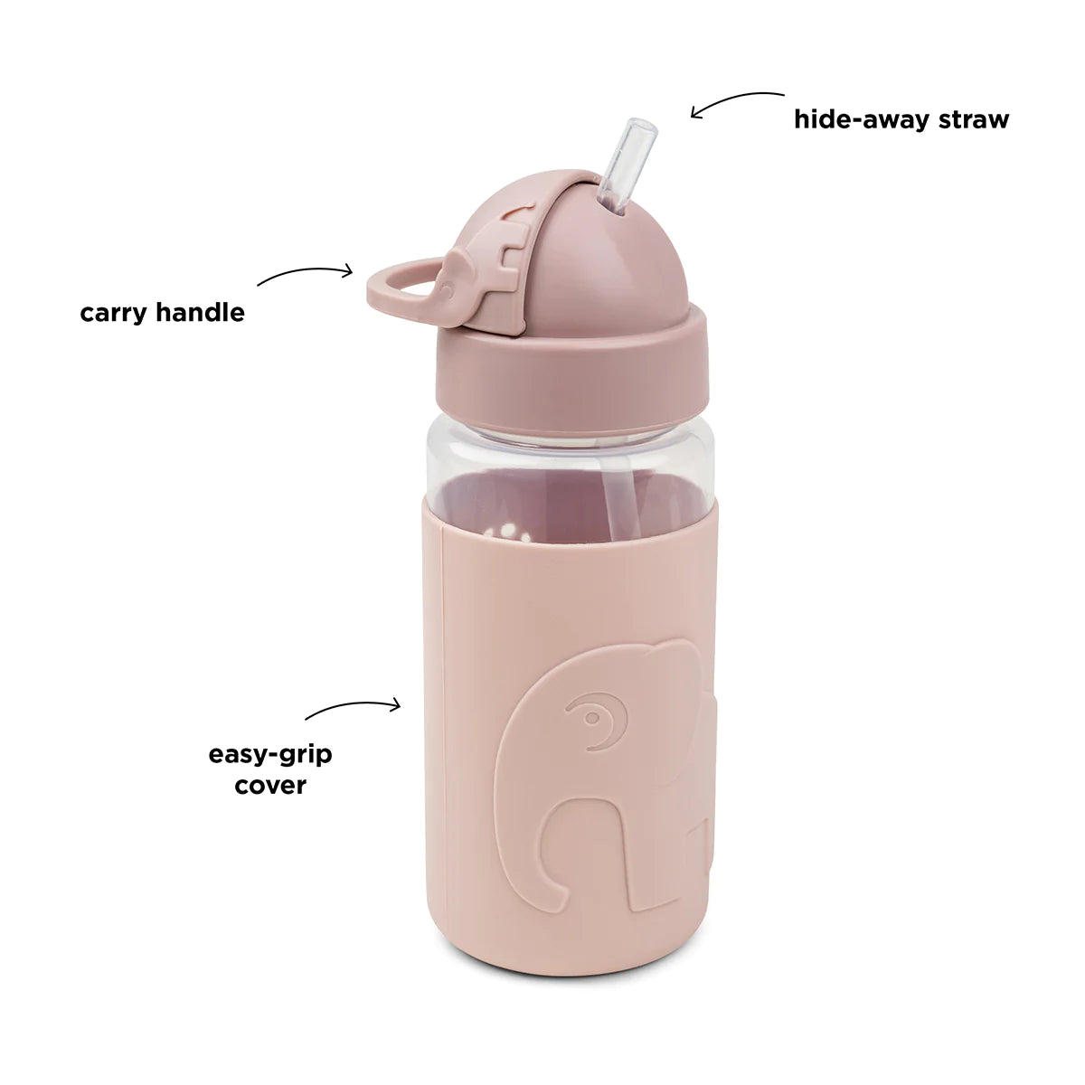 Garrafa com Palhinha e Cinta Protecção Elphee Powder