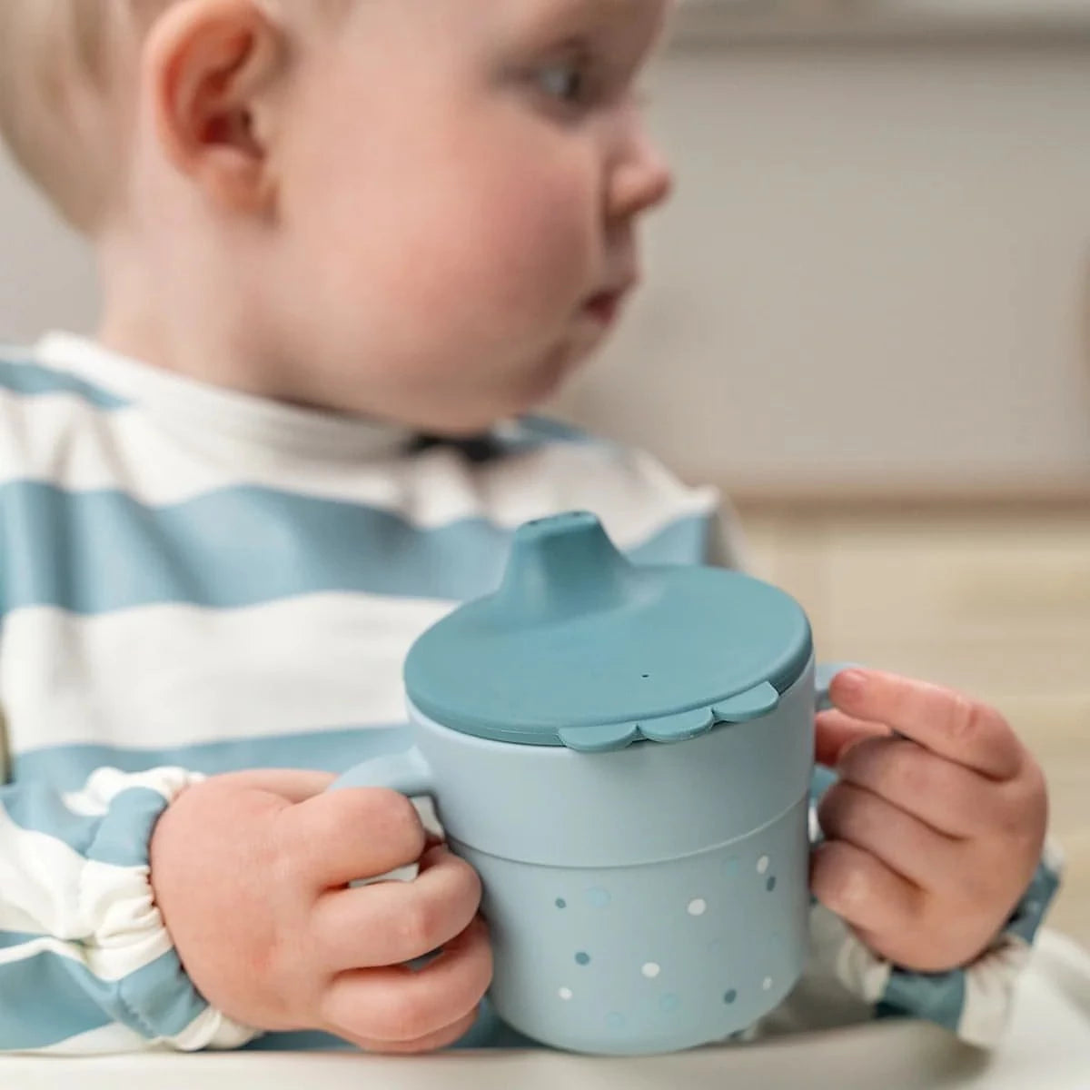 Happy Dots Blue Spout Cup
