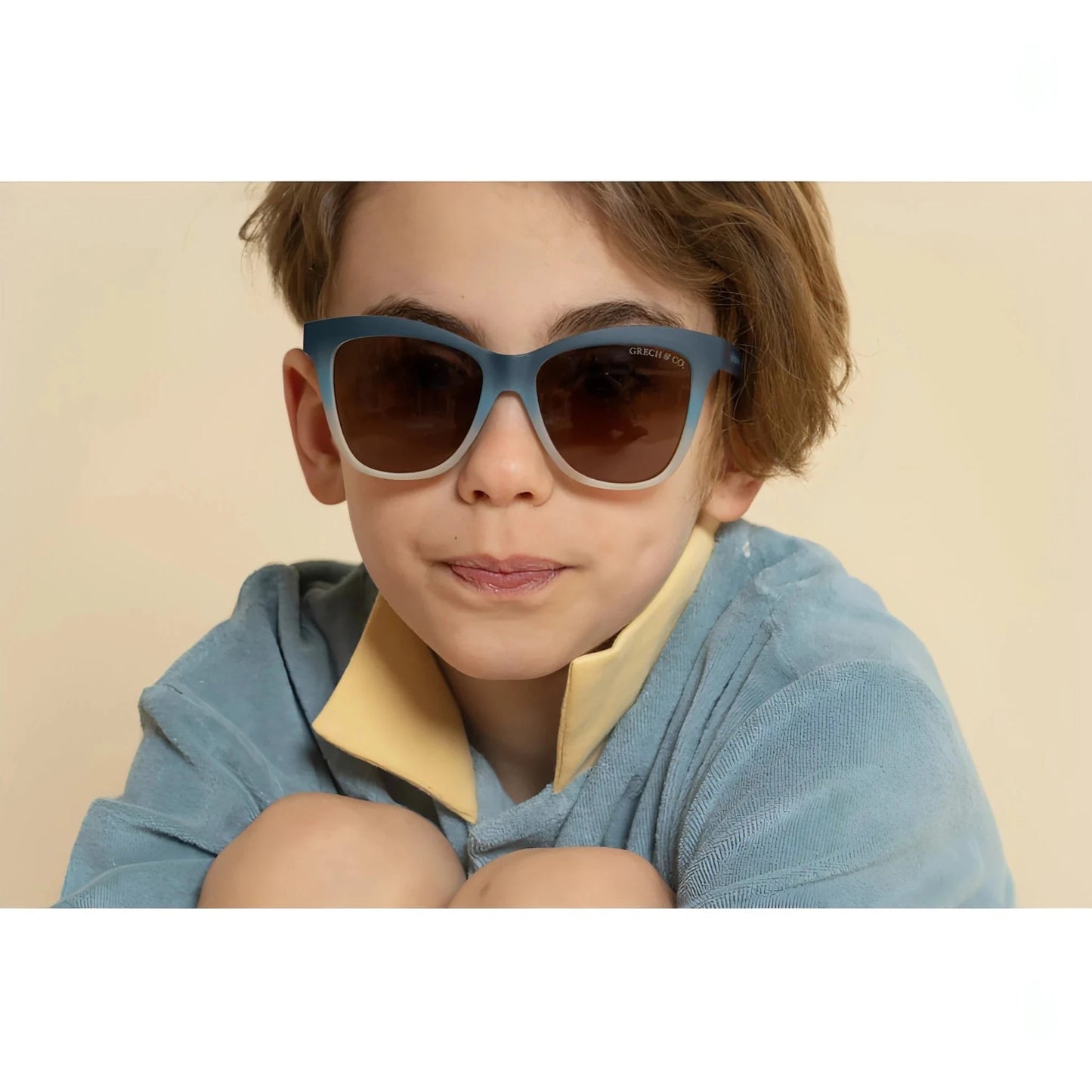 Óculos de Sol Junior ( 9-14 ) Desert Teal Ombre Polarizados Wayfarer