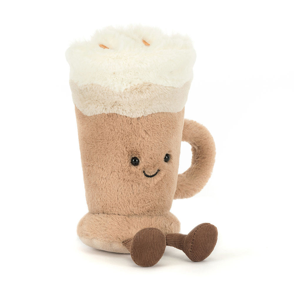 Amuseables Latte – Peluche Barista Jellycat com Chantilly | Lolla Kids