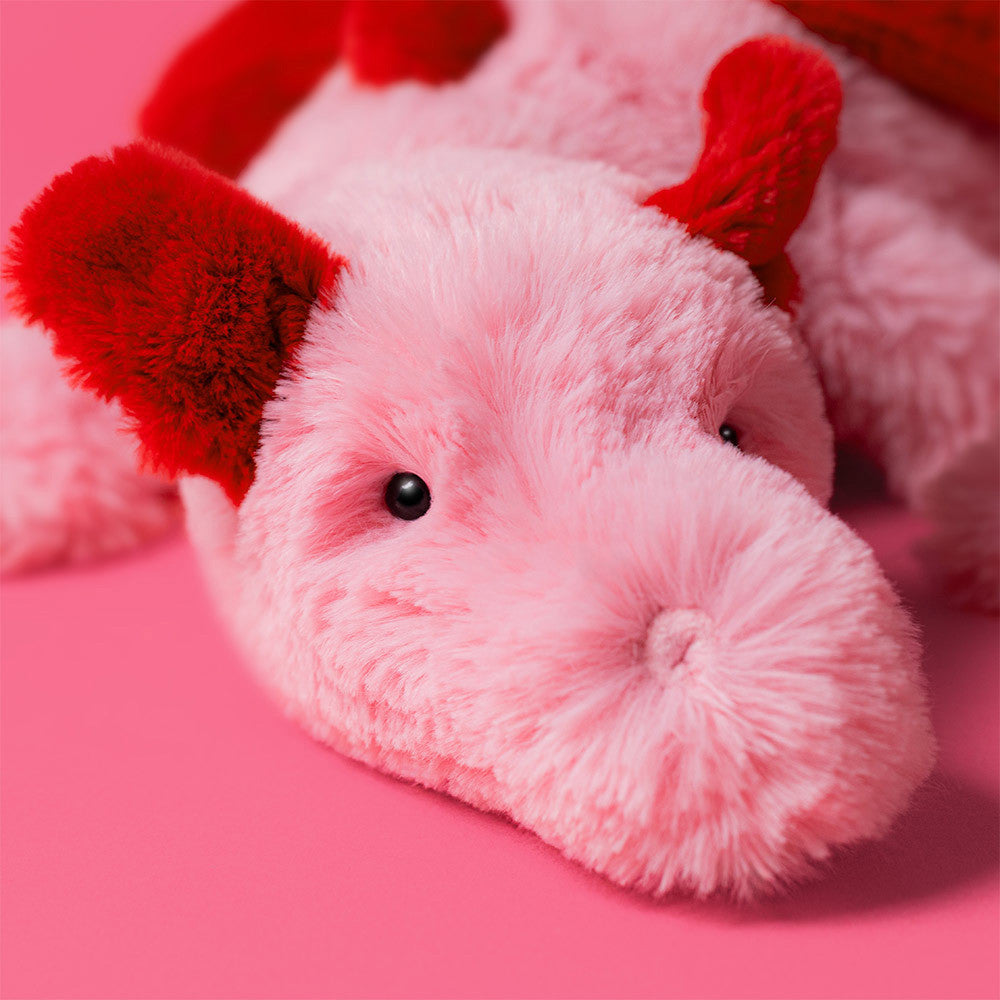 Heart Dragon 💕🐉 Jellycat - Peluche Dragão Romântico