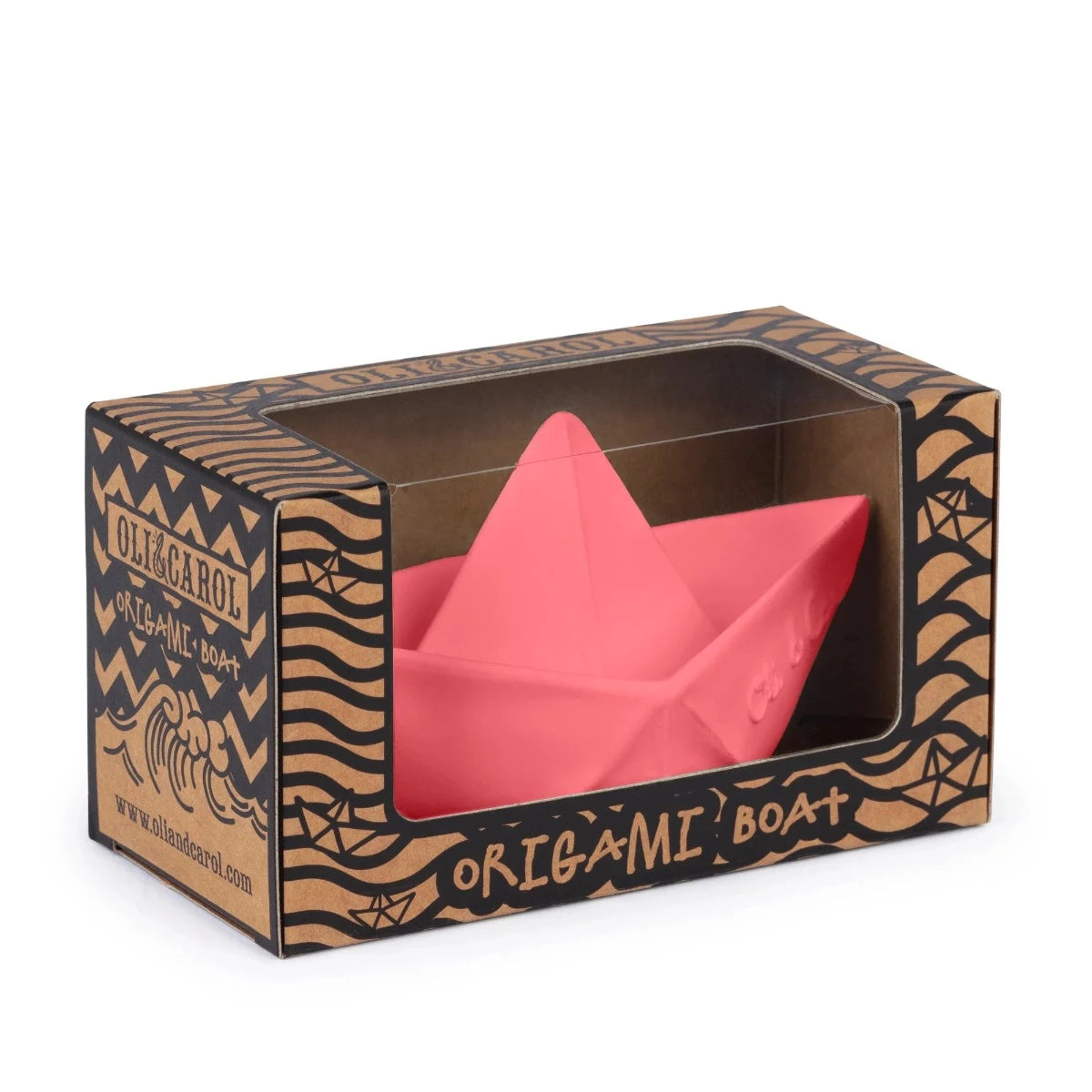 Mordedor Origami Barco Rosa