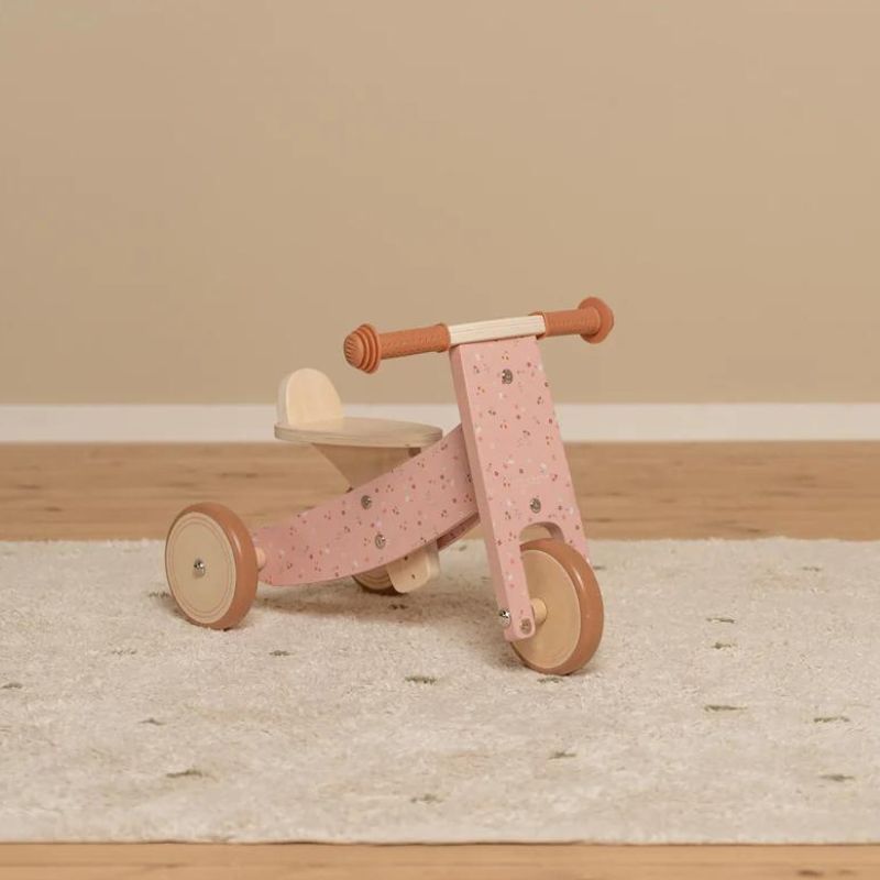 Triciclo em Madeira Pink