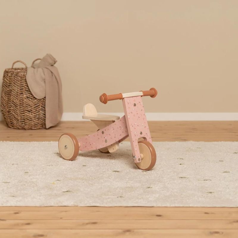 Triciclo em Madeira Pink