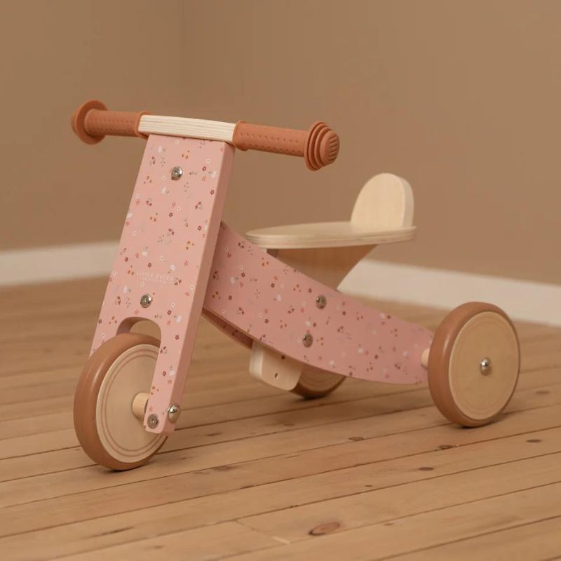 Triciclo em Madeira Pink