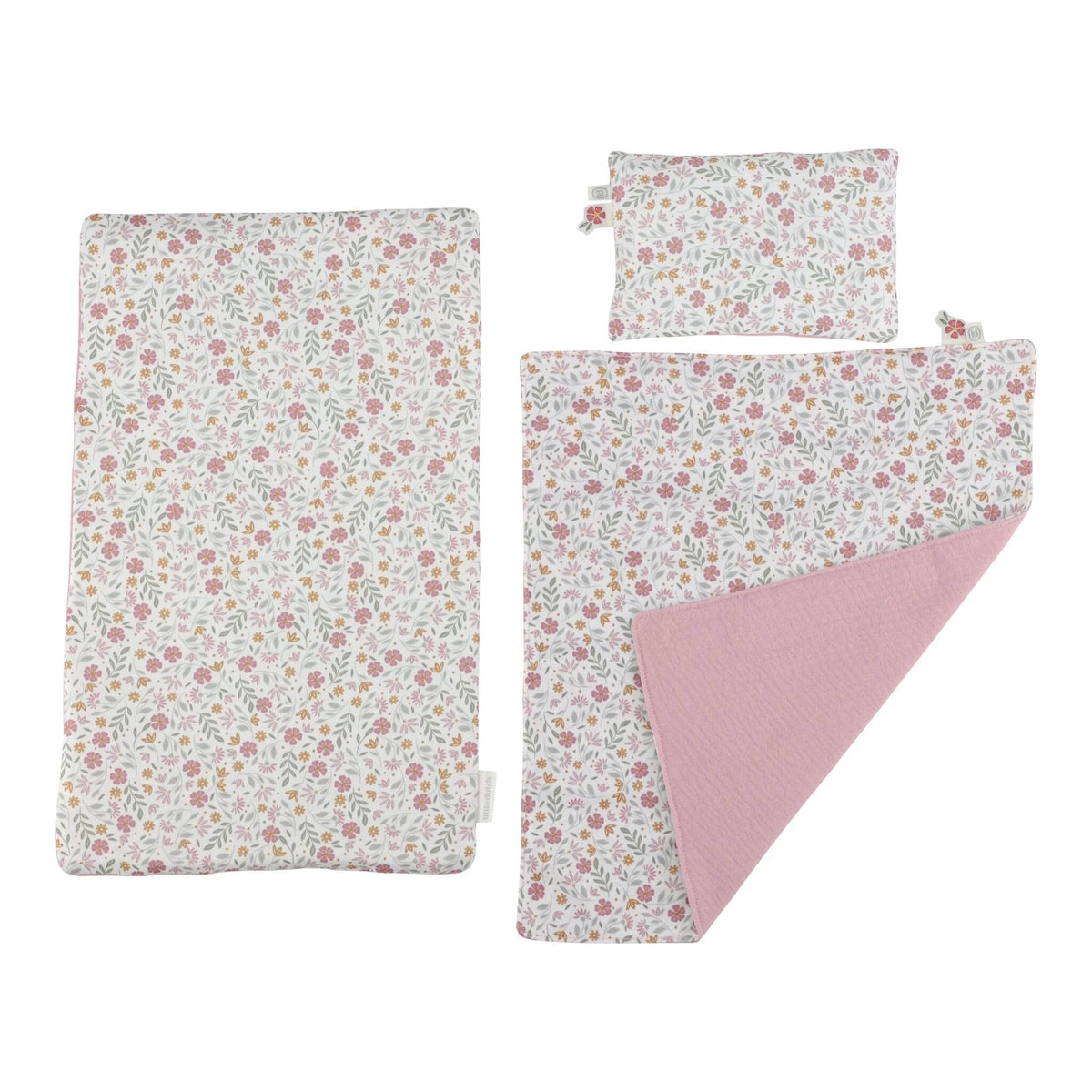 Acessórios da Cama de Madeira para Bonecas Soft Flowers