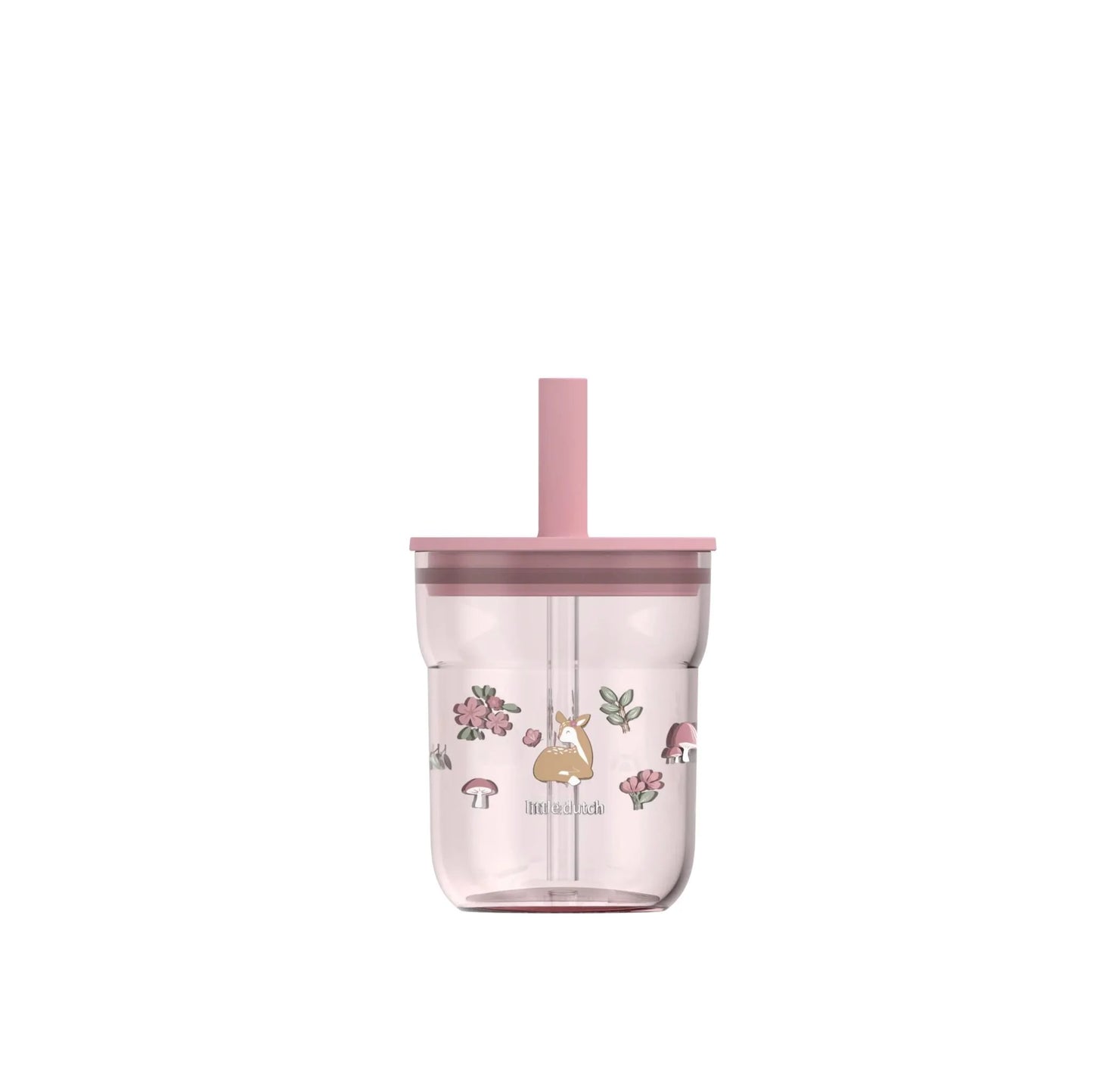 Copo Infantil Mio com Palhinha Fairy Garden 250ml da Little Dutch na Lolla Kids