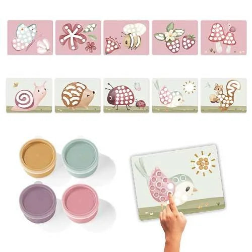 Set de Pintar com os Dedos Fairy Garden da Little Dutch