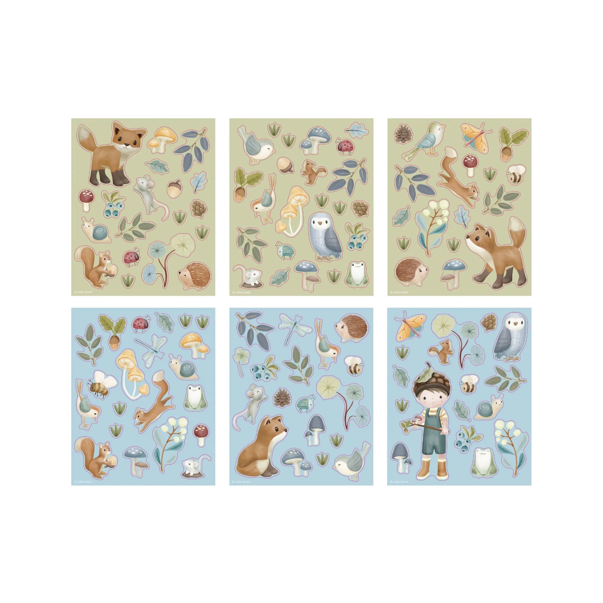 Histórias com Autocolantes Forest Friends da Little Dutch