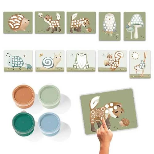 Set de Pintar com os Dedos Forest Friends da Little Dutch