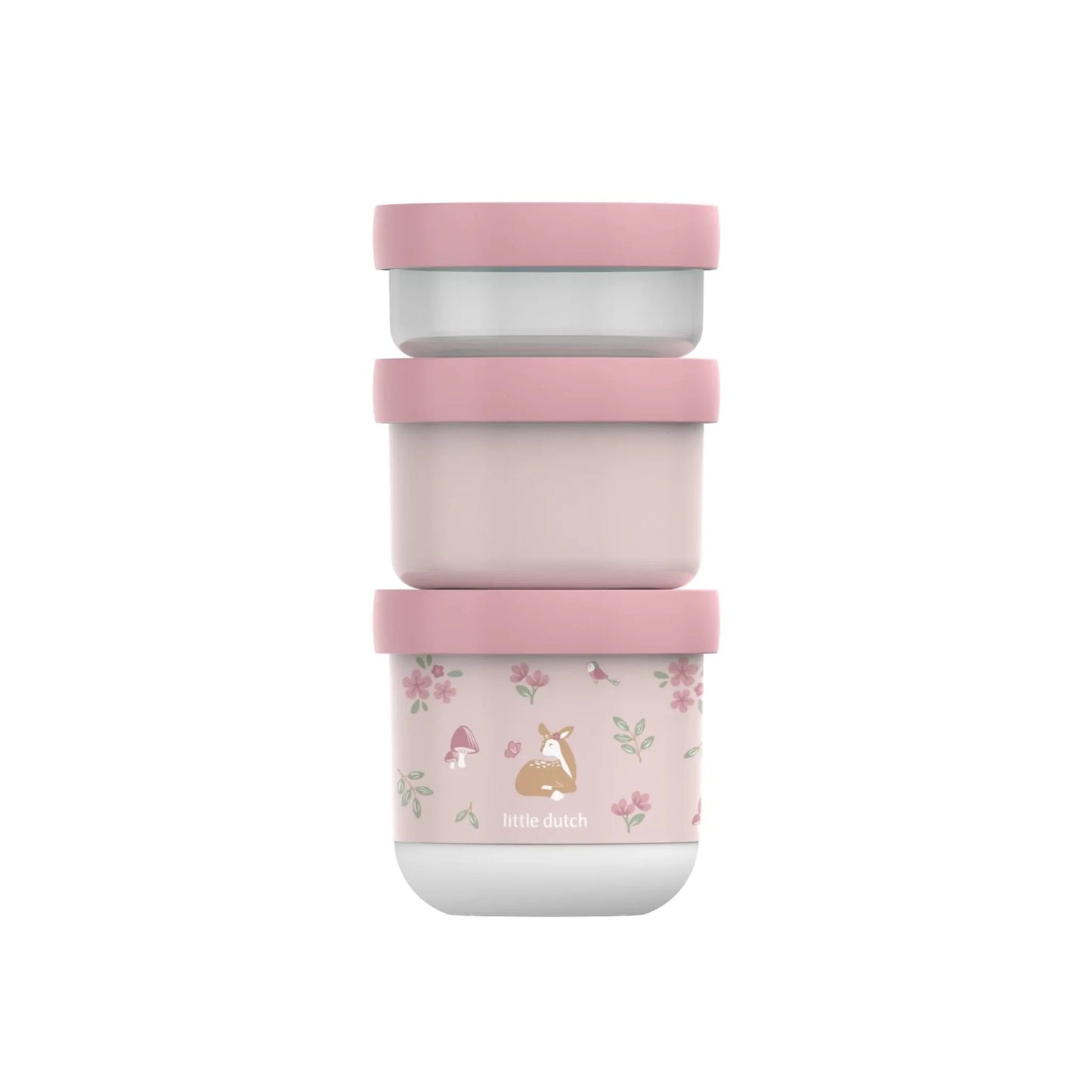 Snack Box Empilhável 3 Peças Fairy Garden – Little Dutch | Lolla Kids