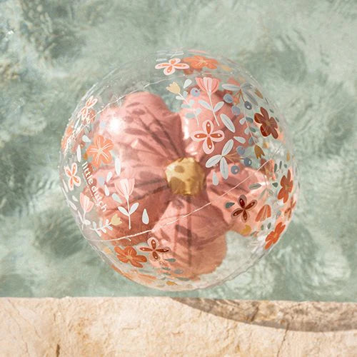 Bola de Praia 3D Ocean Pink Flowers da little Dutch