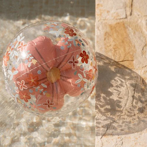 Bola de Praia 3D Ocean Pink Flowers da little Dutch