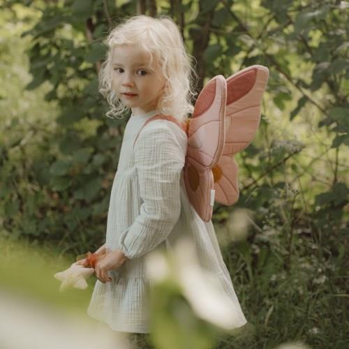 Asas de Fada e Varinha Mágica Rosa Fairy Garden Little Dutch, vista geral | little-dutch-asas-fada-varinha-fairy-garden-lollakids