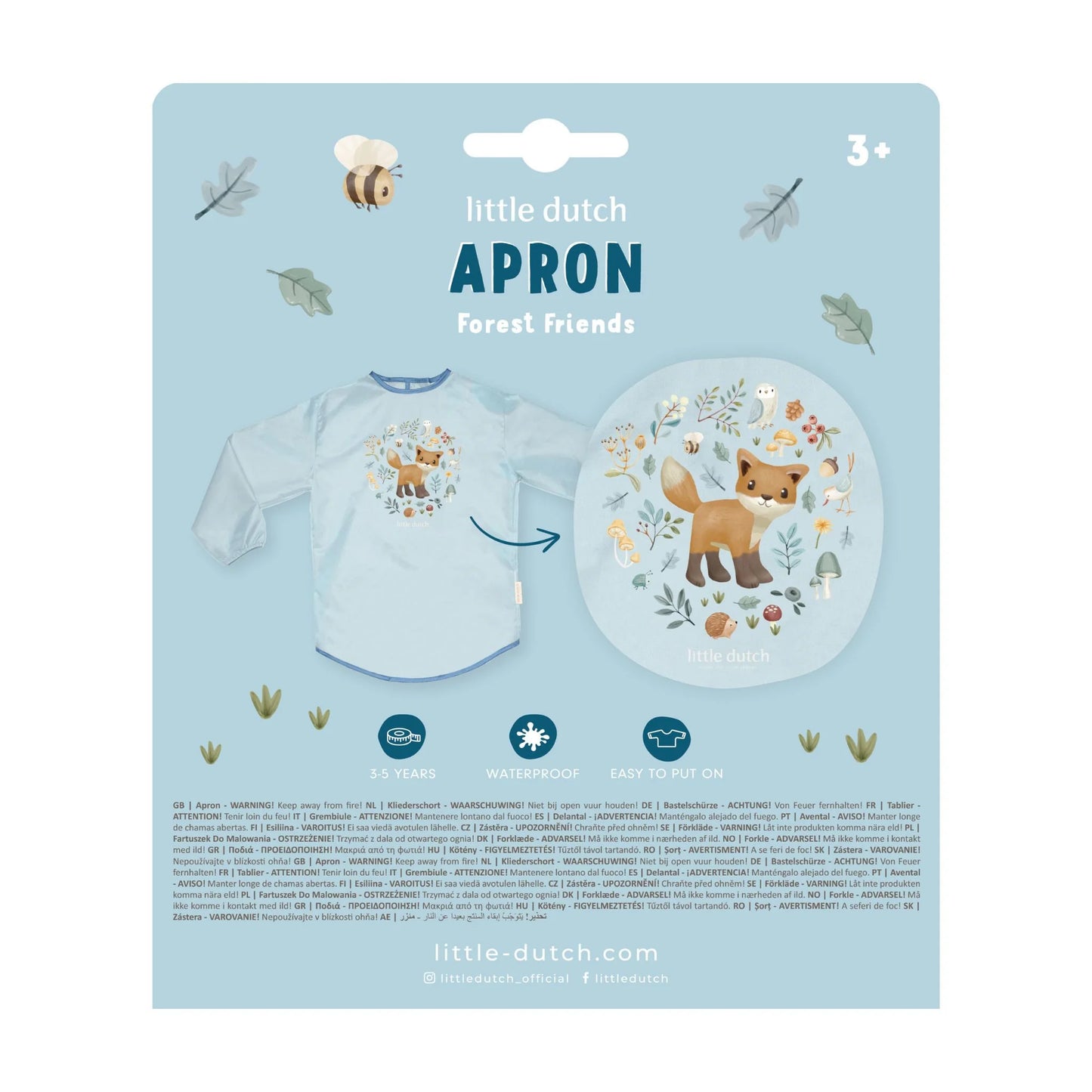 Bib de Pinturas da Little Dutch - Forest Friends