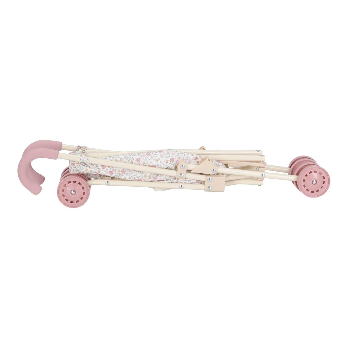 Carrinho de Passeio para Bonecas Soft Flowers Little Dutch fechado | little-dutch-carrinho-passeio-bonecas-soft-flowers-lollakids