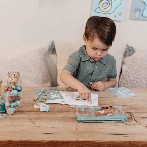 Estojo com Estacionário Forest Friends da Little Dutch