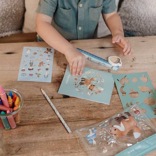 Estojo com Estacionário Forest Friends da Little Dutch