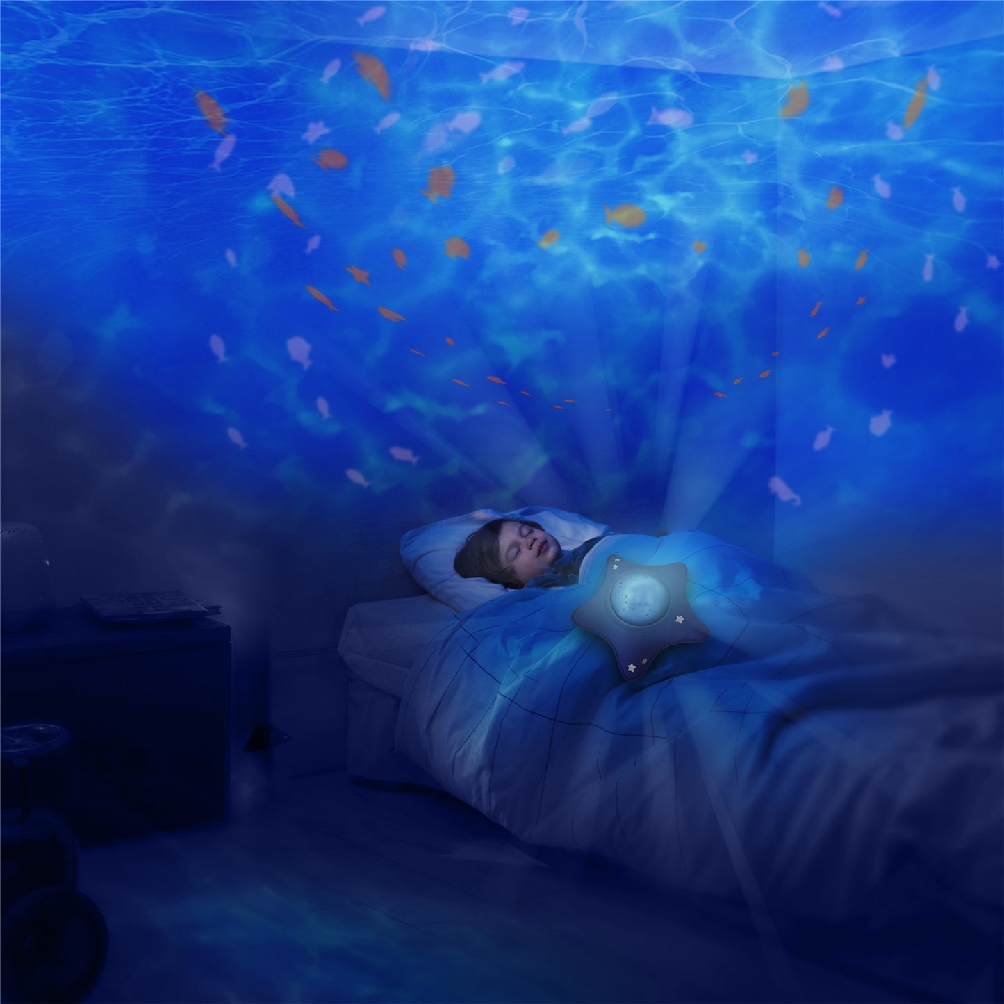 Blue Star Plush Ceiling Projector