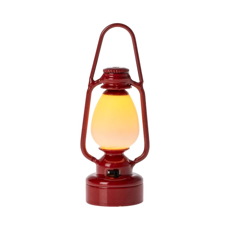 Lanterna Vintage Vermelha Rato | Maileg – Miniatura com Luz