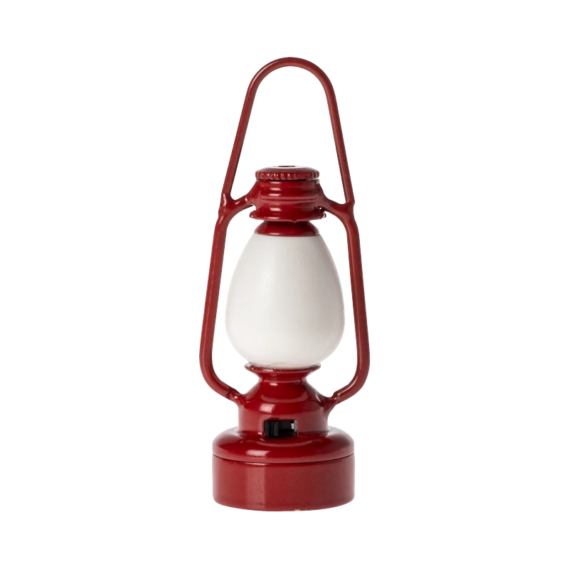 Lanterna Vintage Vermelha da Maileg com luz para ratinhos | maileg-lanterna-vintage-lollakids