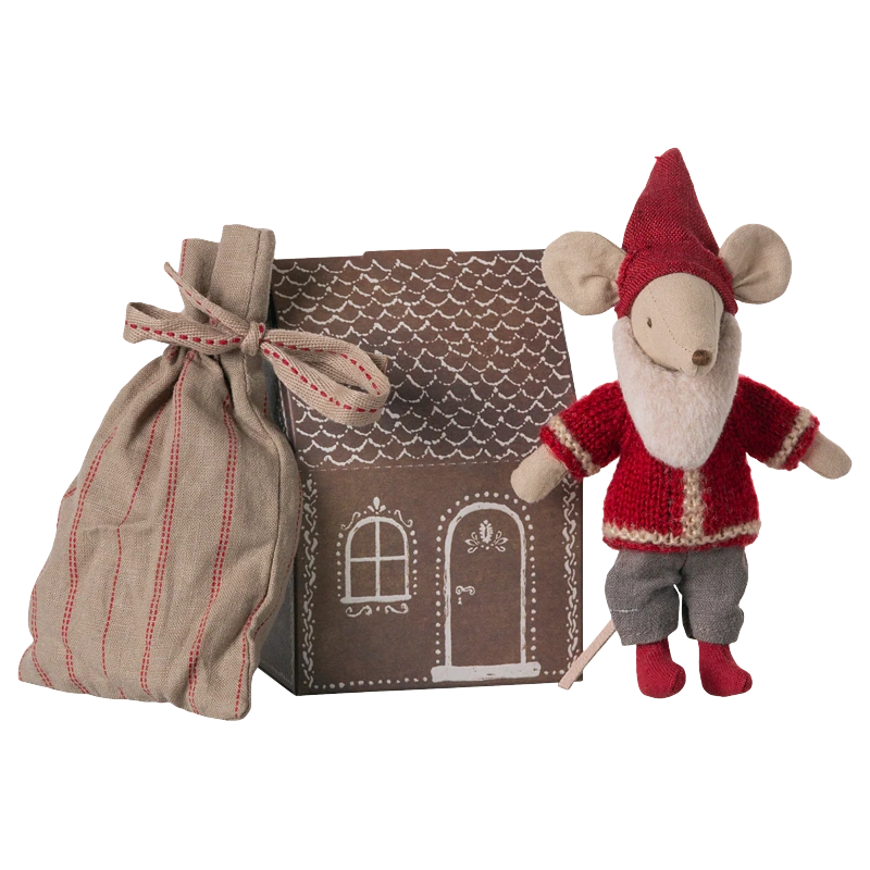 Pai Natal Ratinho Irmão Mais Velho da Maileg edição de Natal | maileg-pai-natal-ratinho-lollakids