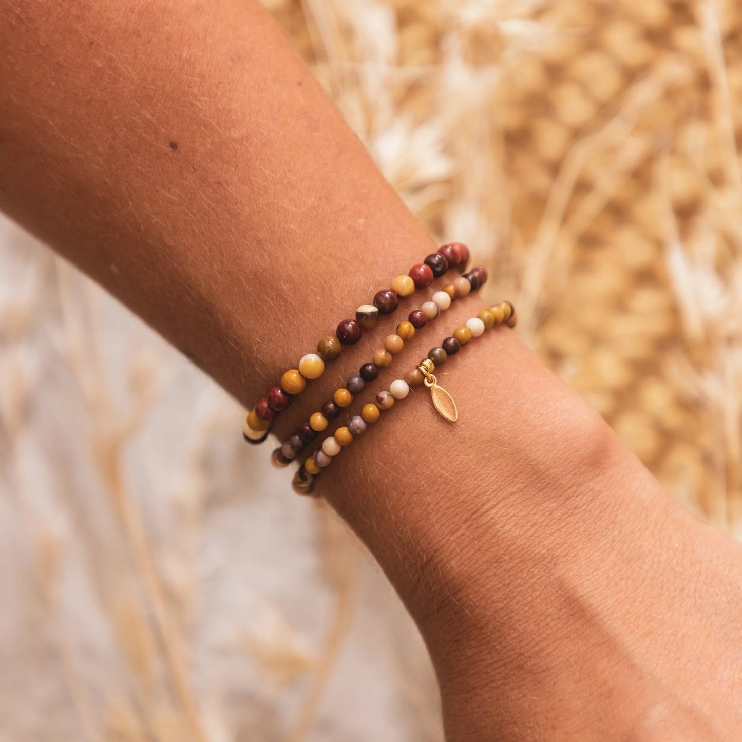 Pulseiras Me & mom Mookaite da Mrs Ertha