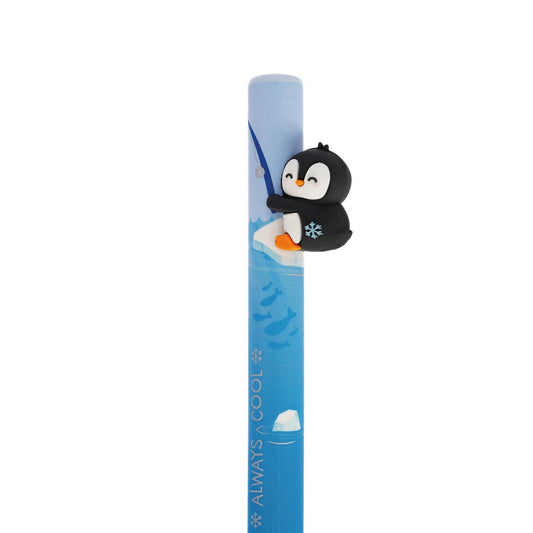 Caneta esferográfica retrátil Free Hugs Penguin Legami | legami-esferografica-free-hugs-pinguim-lollakids